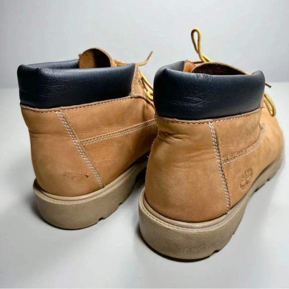 Timberland Size 6 Leather Youth Boys  Wheat Nubuck Chukka Boots - Picture 4 of 16